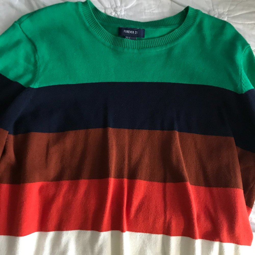 Forever 21 Multi Colorblock Long Sleeve